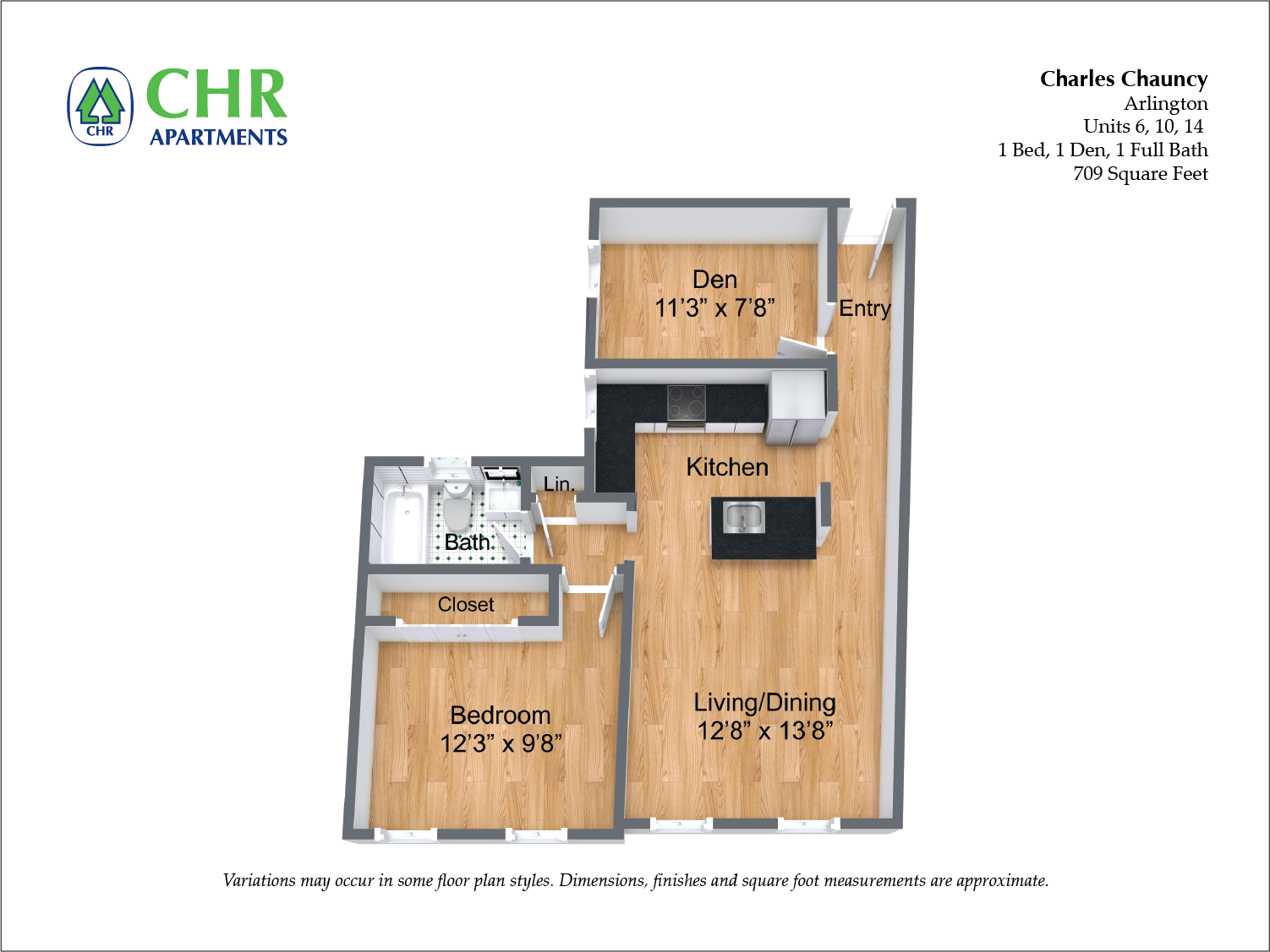 Charles Chauncy Apartments in Cambridge MA - 1 Bedroom